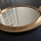 Art Deco mirror and brass tray