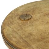 Antique Wooden Tripod Stool Milk Stool Early 20th Century Brutalism