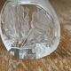 Pair of antique frosted crystal perfume bottles – Signed Charet