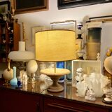 Lampe de table en travertin