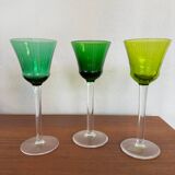 Saint Louis Crystal Colored Wine Glasses