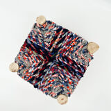 Moroccan mini stool Boucherouite
