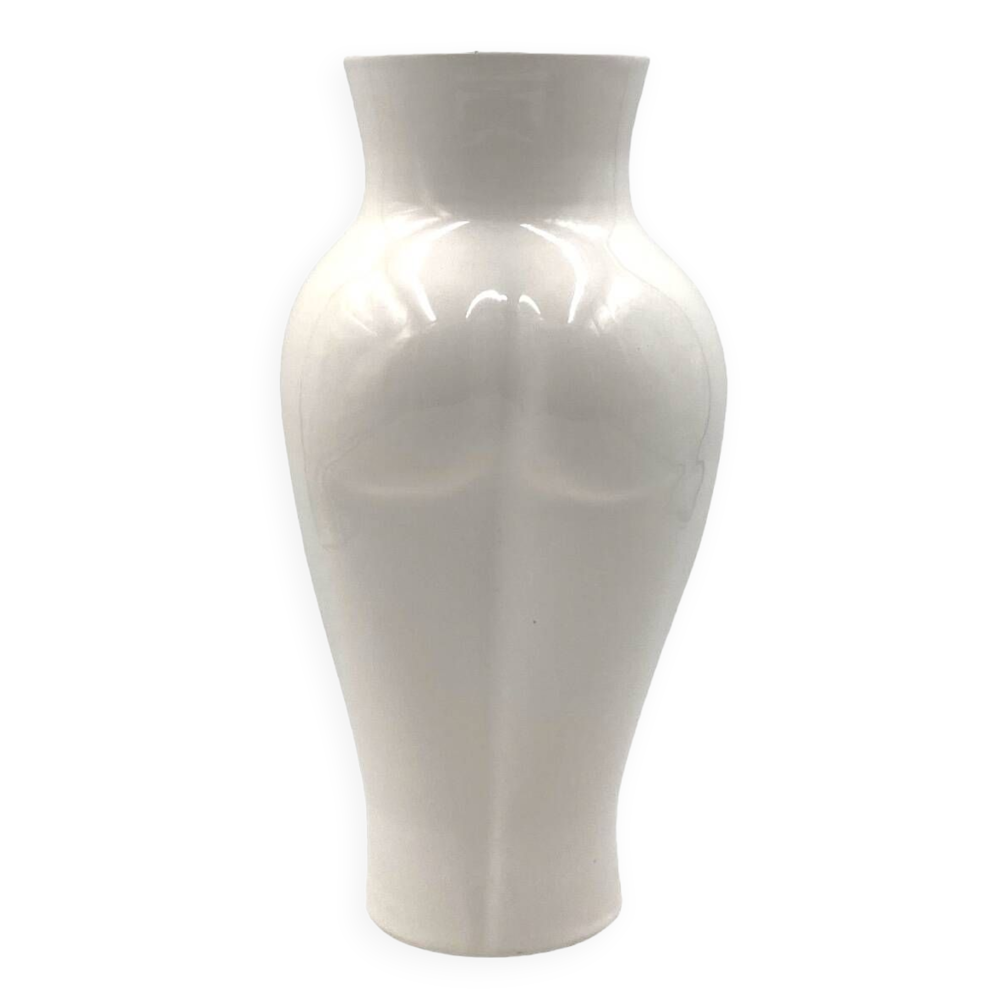 Postmodern ceramic 'Femme' vase, Baba, Vallauris France ca. 1980s