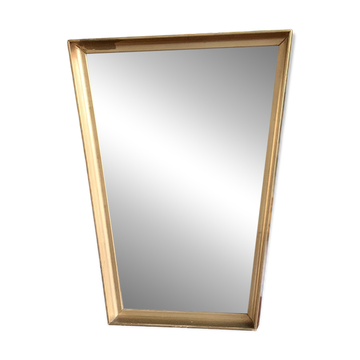 Miroir mural vintage de forme trapézoïdale