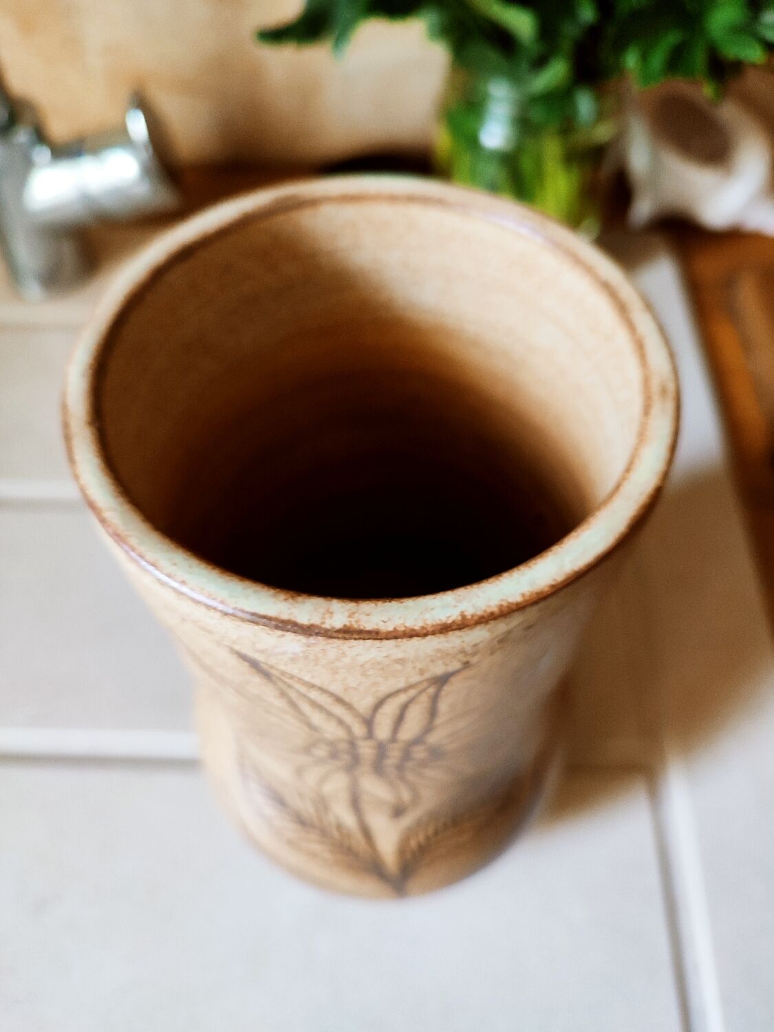 Vallauris ceramic vase by Fonck and Matéo