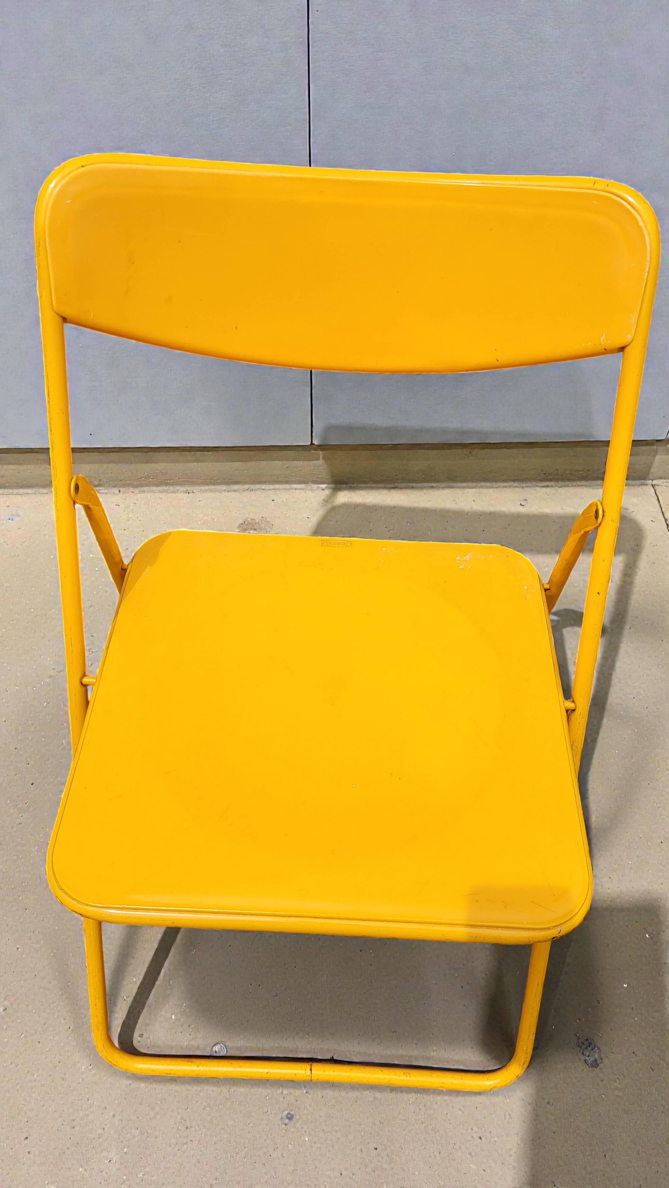 Pair of IKEA folding chairs from the 1980s
