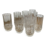Série de 9 verres en cristal