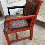 Art Deco armchair inspired by Jean Dunand