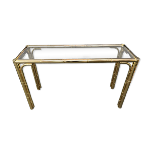 Guéridon Console faux - bambou