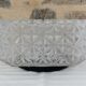 Square ceiling light in transparanting chiseled glass