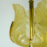 Carl fagerlund mid century pendant lamp brass amber glass orrefors 1960s chandelier