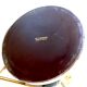 Vintage leather and brass lamp the Tanner