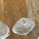 Pair of antique frosted crystal perfume bottles – Signed Charet
