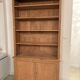Solid oak library sandblasted