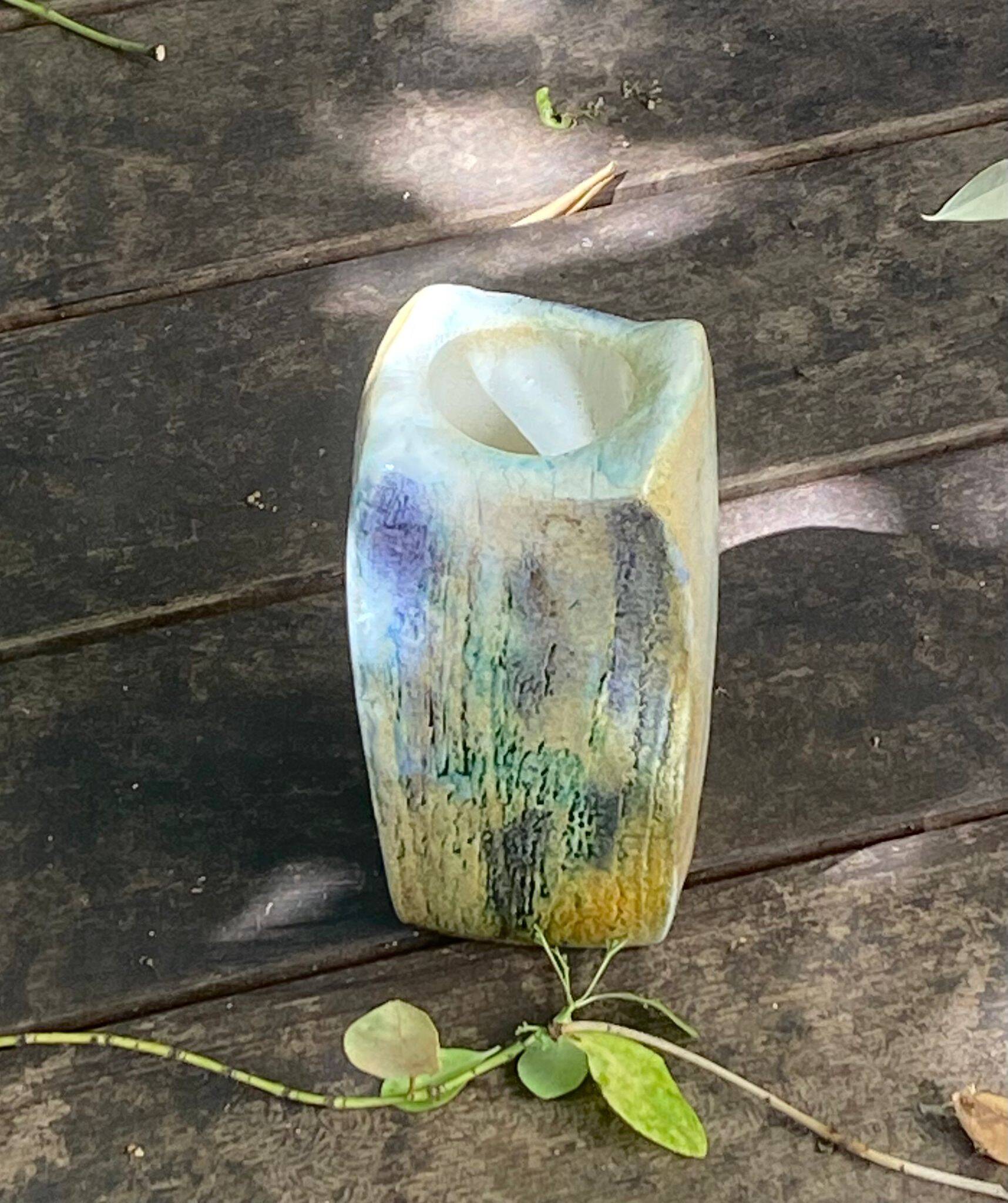 Vase brutaliste monolithe en grès XXe
