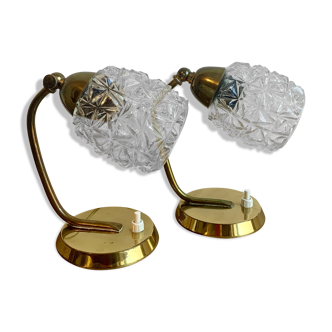 Pair of bedside lamps, 1960s