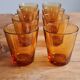 Set de 8 verres ambrés Duralex
