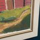 Original Swedish Oil On Canvas – “Red Barns” By L. Wuariner – Vintage & Framed