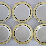 6 assiettes plates vintage faïence de Badonviller