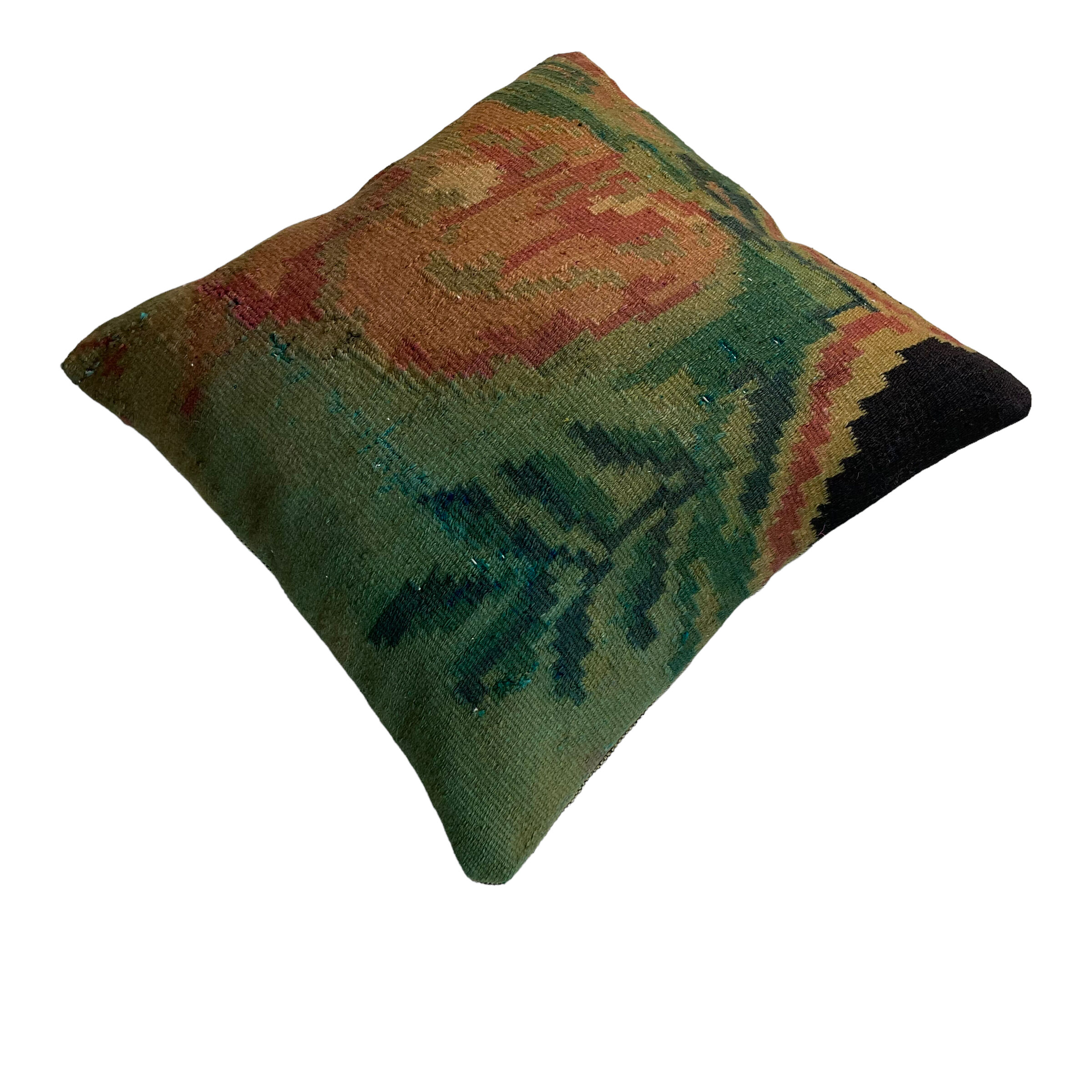 Vintage turkish kilim cushion cover, 40 x 40 cm