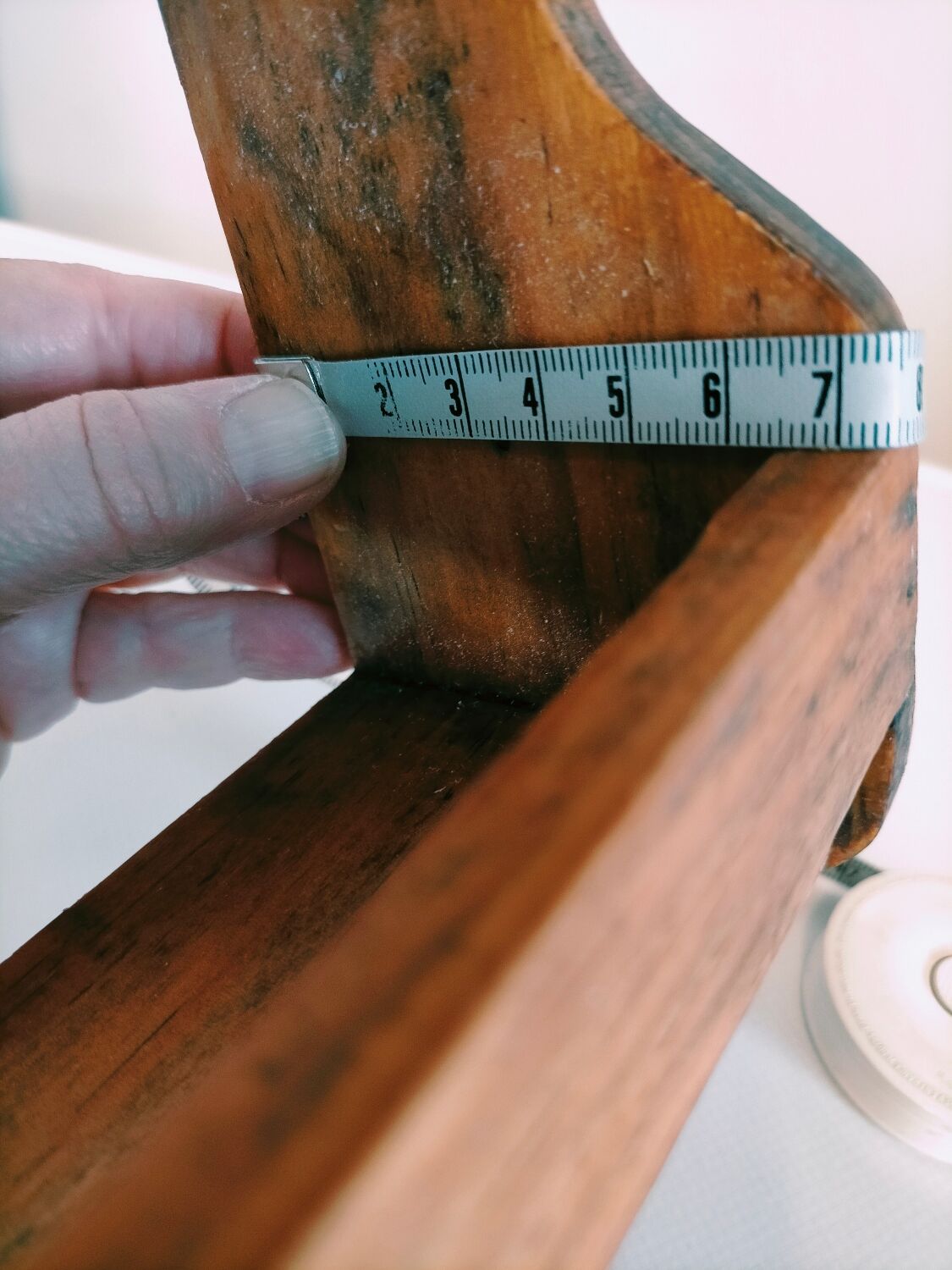 Vintage wooden wall shelf