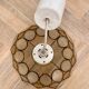 Beige mother-of-pearl "Petals" pendant