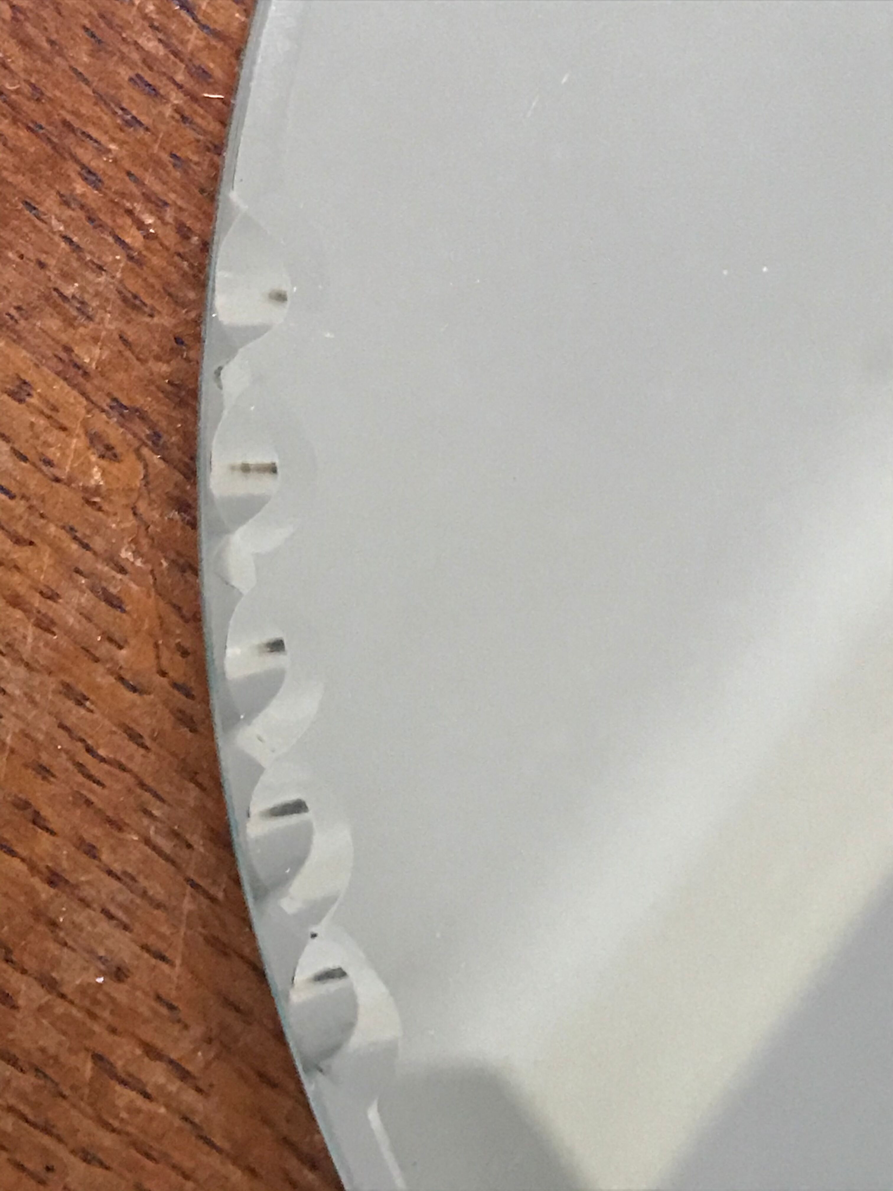 Under the vintage mirror dish