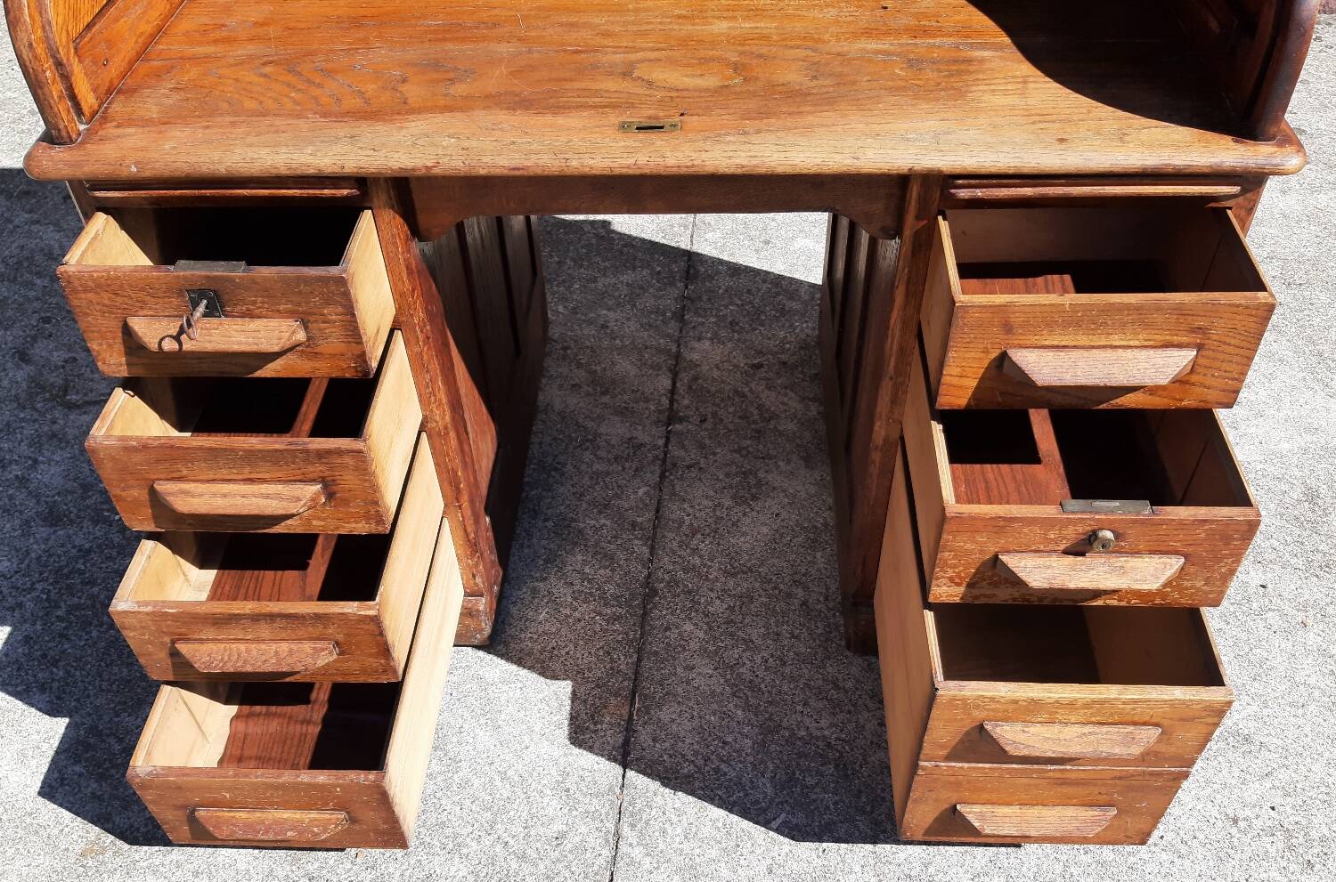 American "Roll Top" desk in oak.