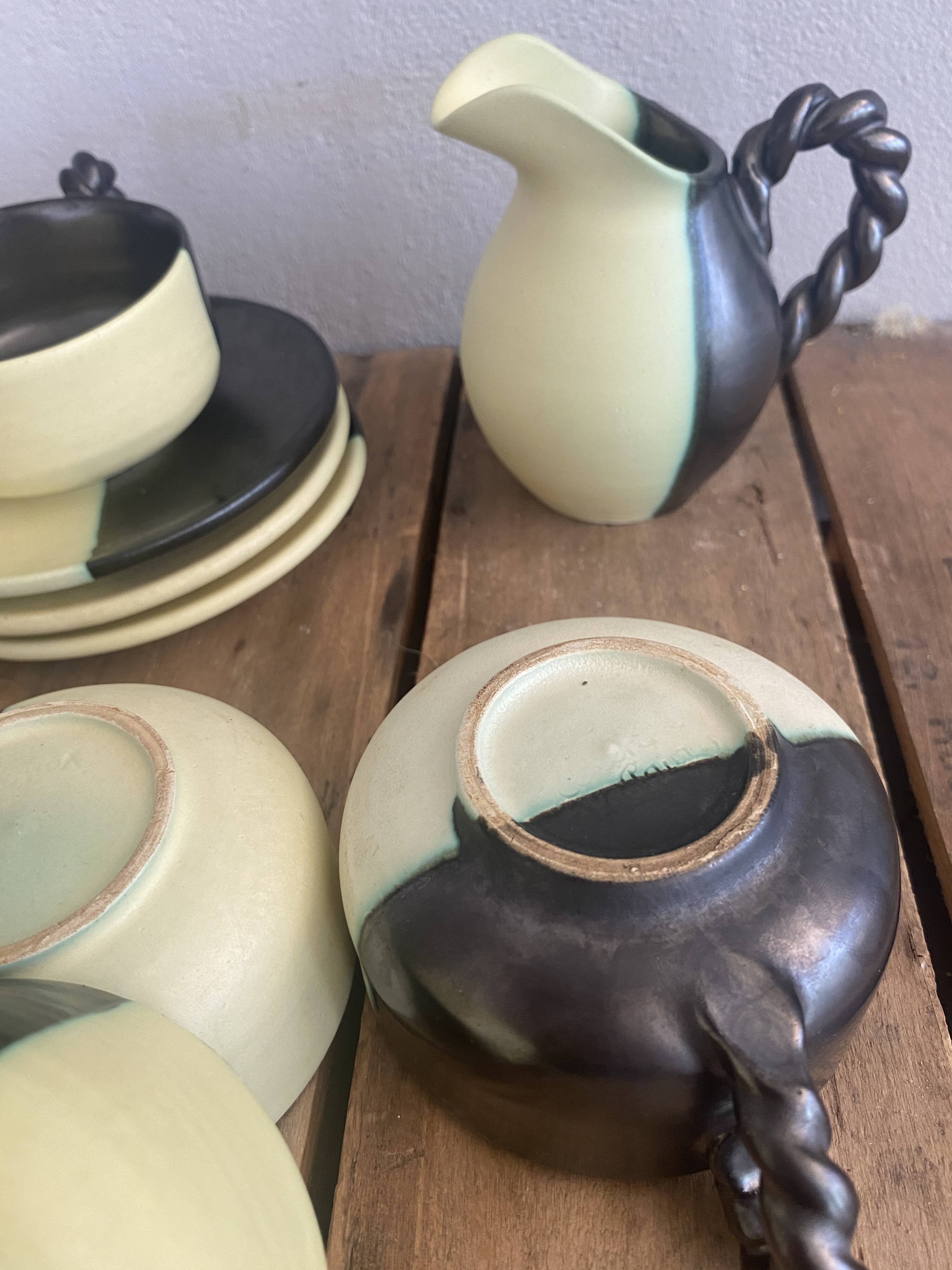 4 Cerenne Vallauris cups, 1950s