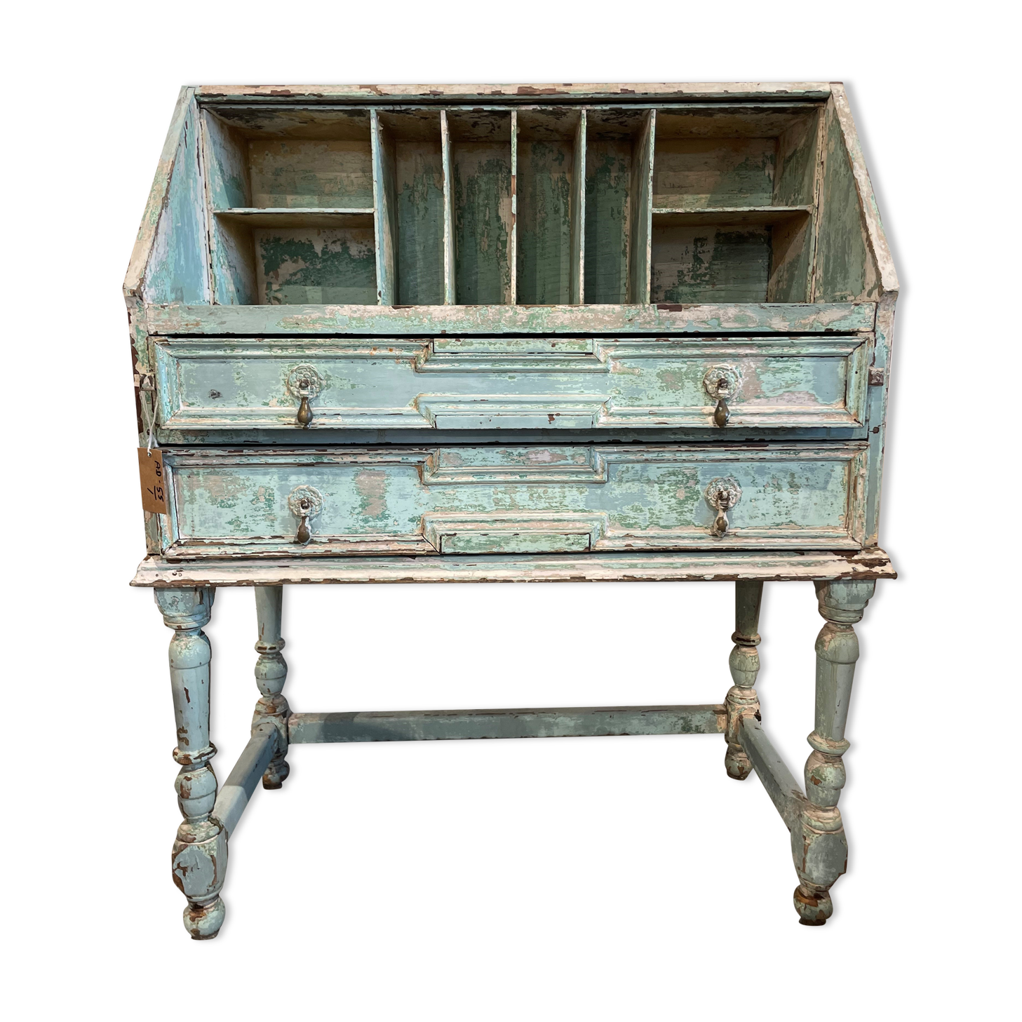 Secretary in ancient teak