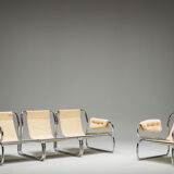 Three-Seater Borkum Sofa and Armchairs by Johan Bertil Häggström for Ikea, 1970s, Set of 2