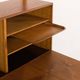 Hansen and Guldborg teak wall unit with a bar cabinet, Denmark 1950s