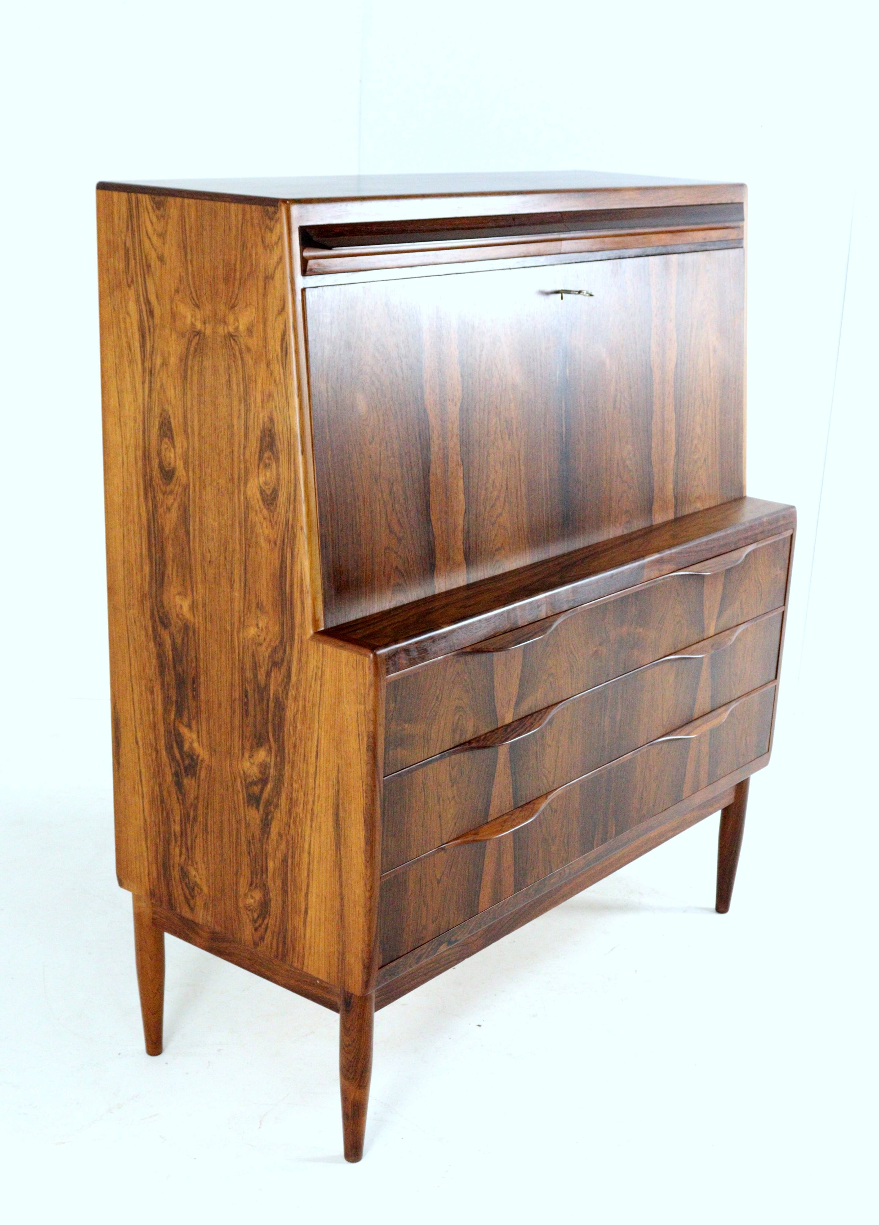 Secretary Erling Torvits for Klim furniture factory in rosewood.