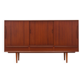 Buffet haut en teck, design danois, années 1960, production : Danemark