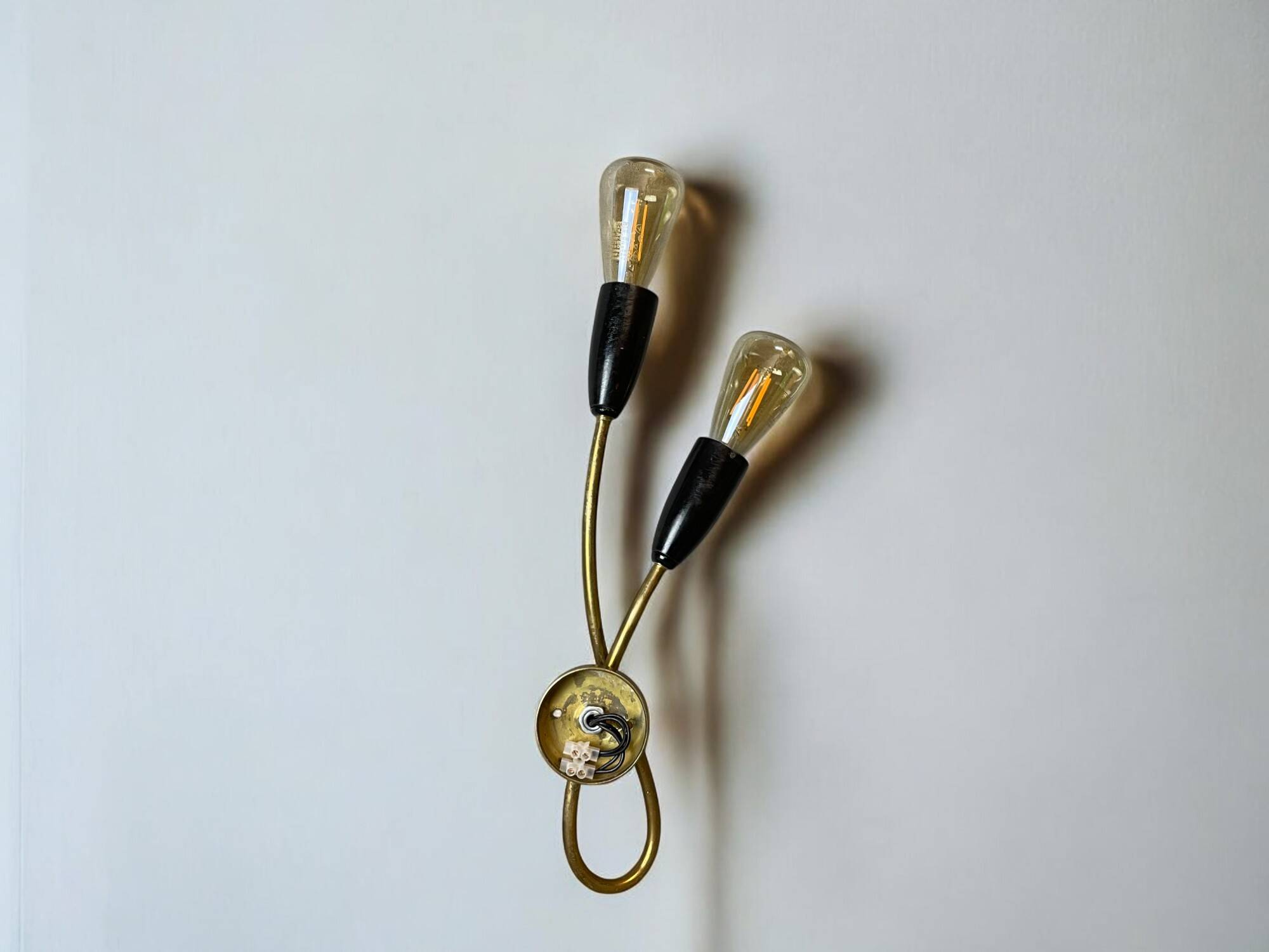 Mid Century double sconce wall lamp