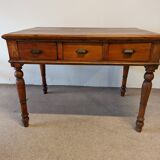 Table bureau en pin début 20ieme