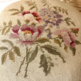 Antique Napoleon III adjustable piano stool and canvas