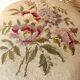 Antique Napoleon III adjustable piano stool and canvas