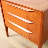 A vintage Danish mid-century bedside table attributed to Kai Kristiansen