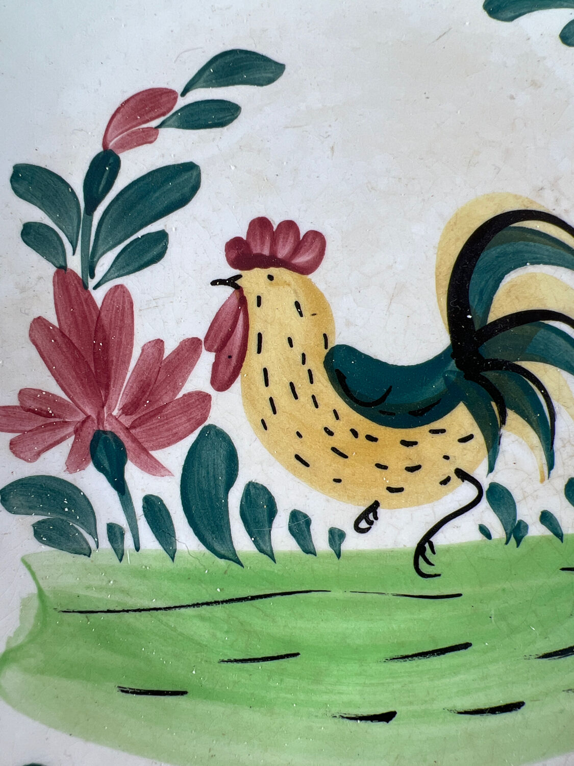 Plat creux coq Creil Montereau