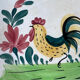 Hollow dish rooster Creil Montereau