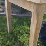 Farmhouse table in natural raw solid oak