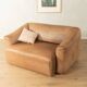 DS-47 two-seater sofa by de Sede, 1970s, natural light brown nappa leather