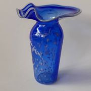 Vase en verre soufflé signé Martine Durand-Gasselin