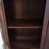 19th century carved walnut gothic storage unit