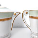 Coffee maker, milk jug and sugar jar porcelain JL&Cie Limoges