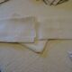 Lot of 3 towels in linen monograms VD