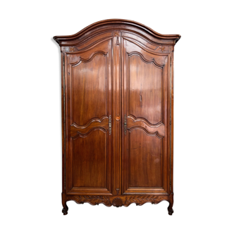 Armoire Louis XV en merisier du début du 19 siecle daté 1802