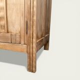 Parisian Art Deco wardrobe, raw wood.