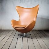 EGG Arne Jacobsen armchair in Walnut leather